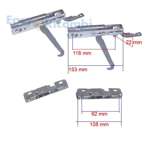 Kit cerniere forno - , porta